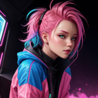 Pink hair avatars