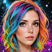 Avatar rainbow hair