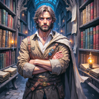 Любитель приключений среди книжных полок