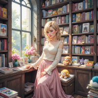 Аватар на тему "Полная книжная полка"