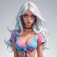 White hair images