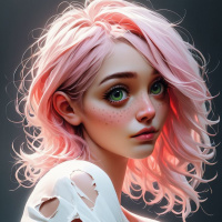 Pink hair avatars