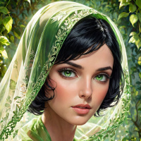 Avatar green dress