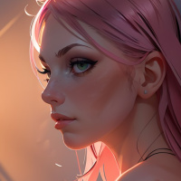 Pink hair avatars