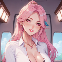 Pink hair avatars