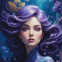 Purple hair images