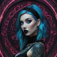 Blue hair avatars