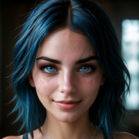 Blue hair avatars