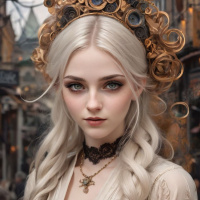 White hair images