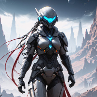 Futuristic armor avatars