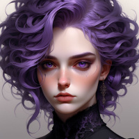 Purple hair avatars