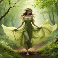 Avatar green dress