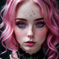 Pink hair avatars