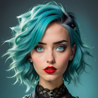 Turquoise hair avatars