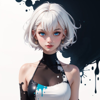 White hair images