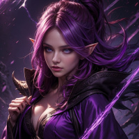 Purple hair images