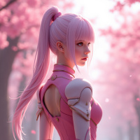 Pink hair avatars