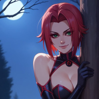 Картинка на аву игры. Игровой персонаж Bloodrayne изображается как милая девушка.