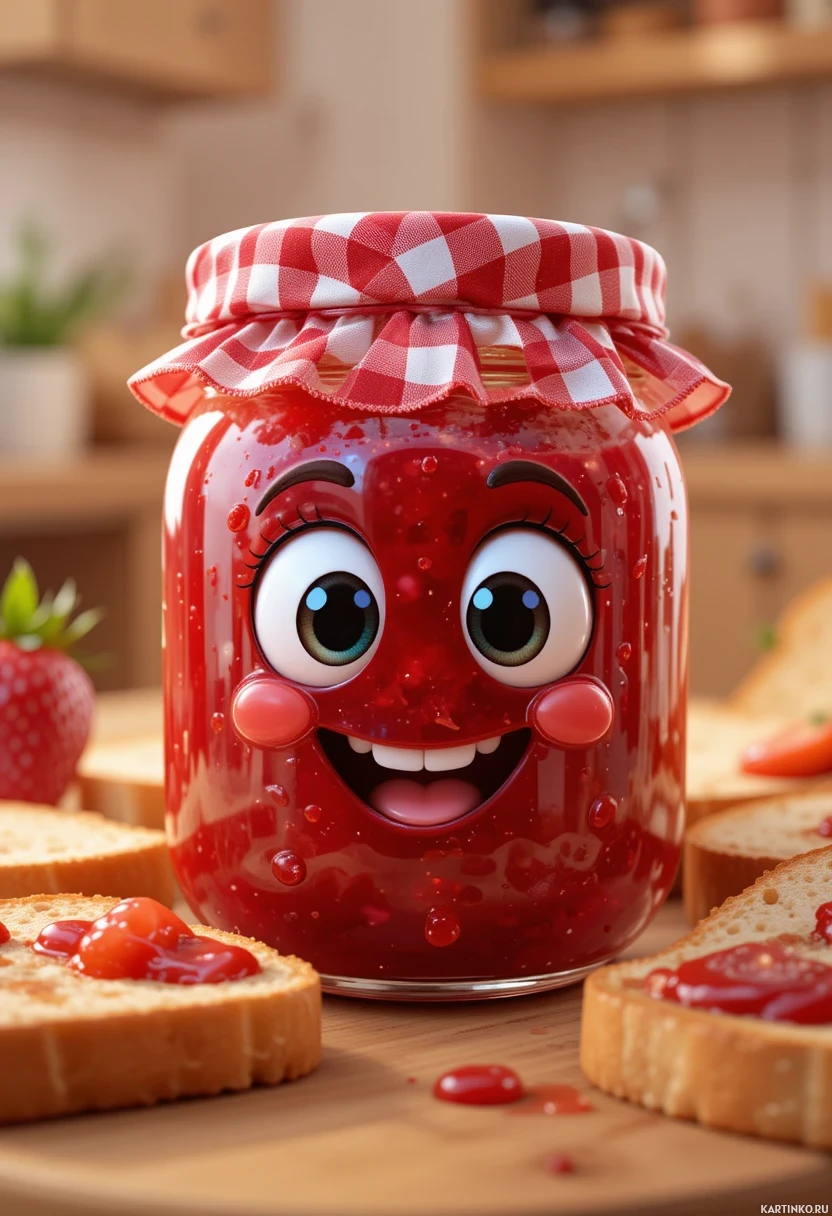 Дружелюбное олицетворение еды